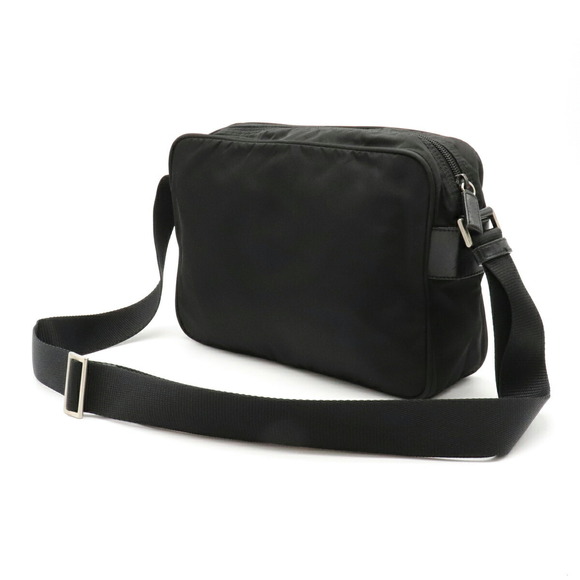 Prada Black Leather Nero Crossbody Bag Nylon - Picture 1 of 8